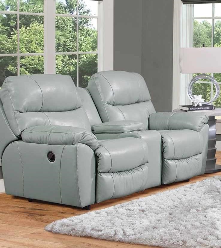 Loveseat recliner with 2025 usb ports
